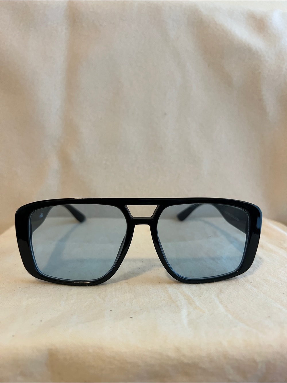 Unisex Black SquaAviator Sunglasses